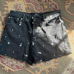 Rails Mesa Black Floral Embroidered Women's Shorts